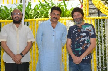 Pawan Kalyan and Trivikram New Movie Opening Photos